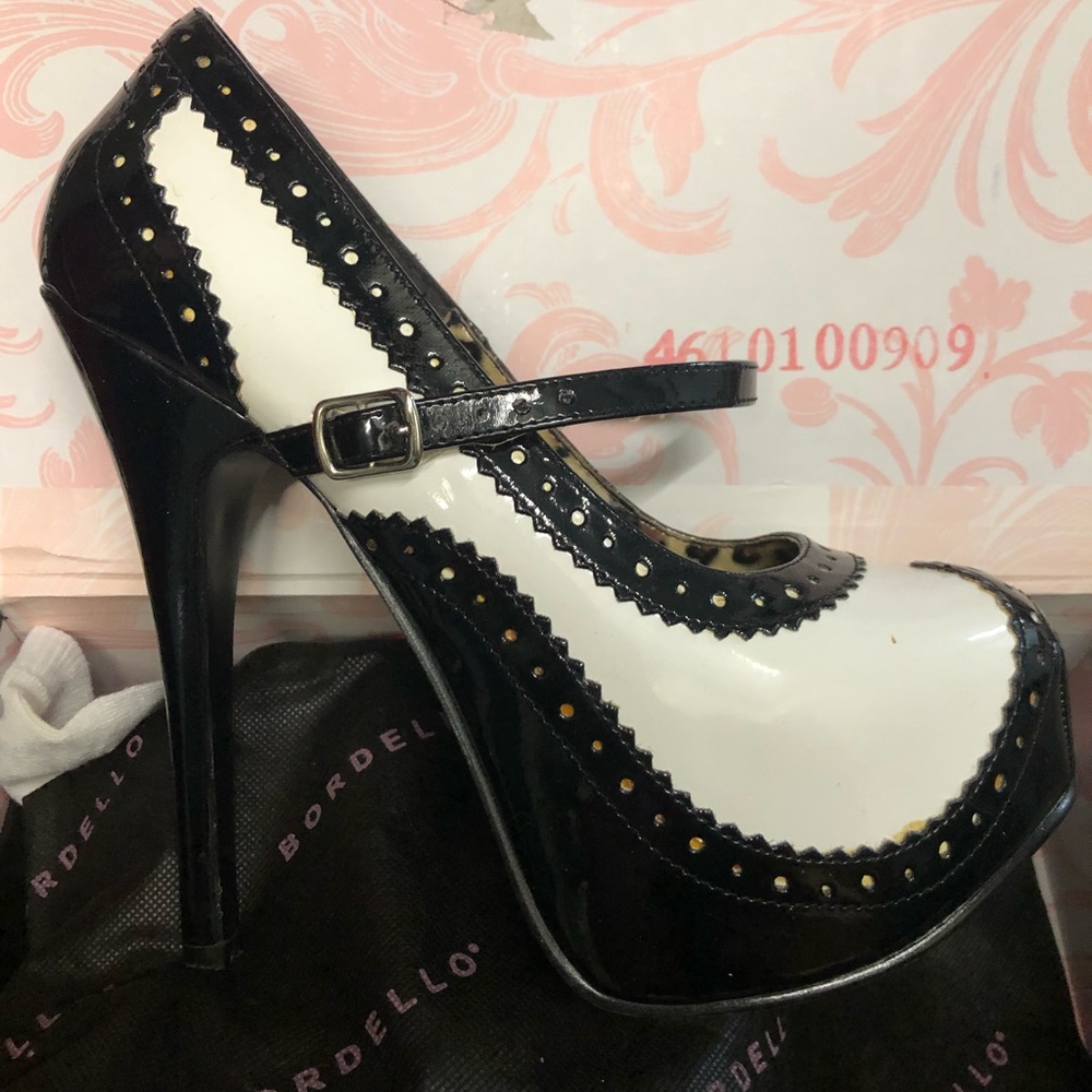 Platform Stiletto Oxford Maryjanes